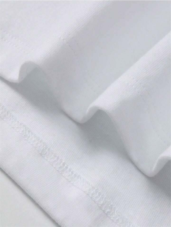 SHEEVETY TendenciasCamiseta De Manga Corta De Corte Holgado Para Hombre | Diseño Exquisito | Esencial De Verano | Fácil De Combinar | Muestra Tu Estilo