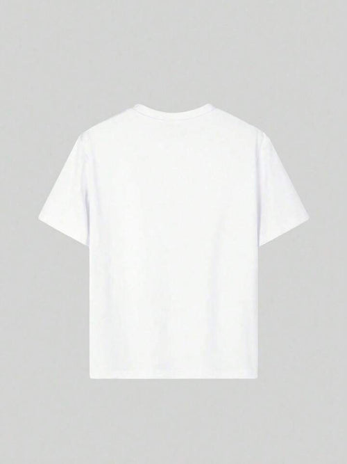 SHEEVETY Camiseta de manga corta de corte holgado.
