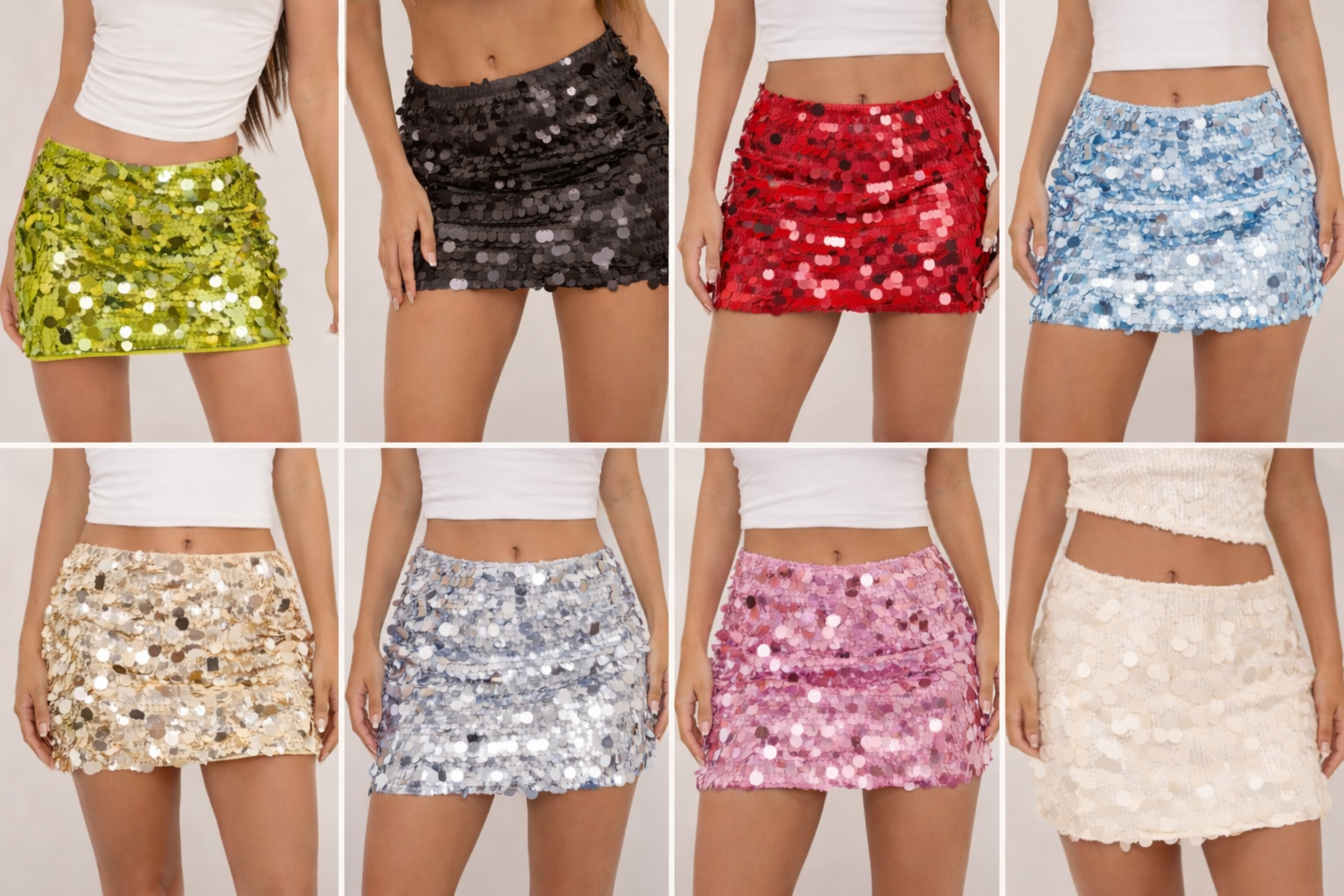 Falda de lentejuela en tendencia de TikTok