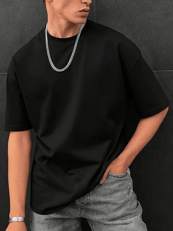 SHEEVETY TendenciasCamiseta De Manga Corta De Corte Holgado Para Hombre | Diseño Exquisito | Esencial De Verano | Fácil De Combinar | Muestra Tu Estilo