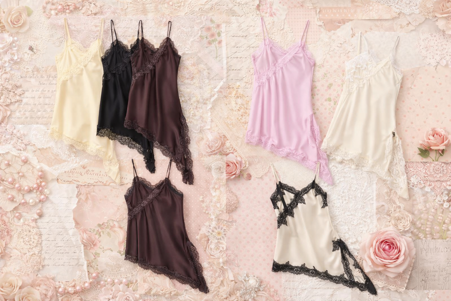 Vestido satinado en tendencia