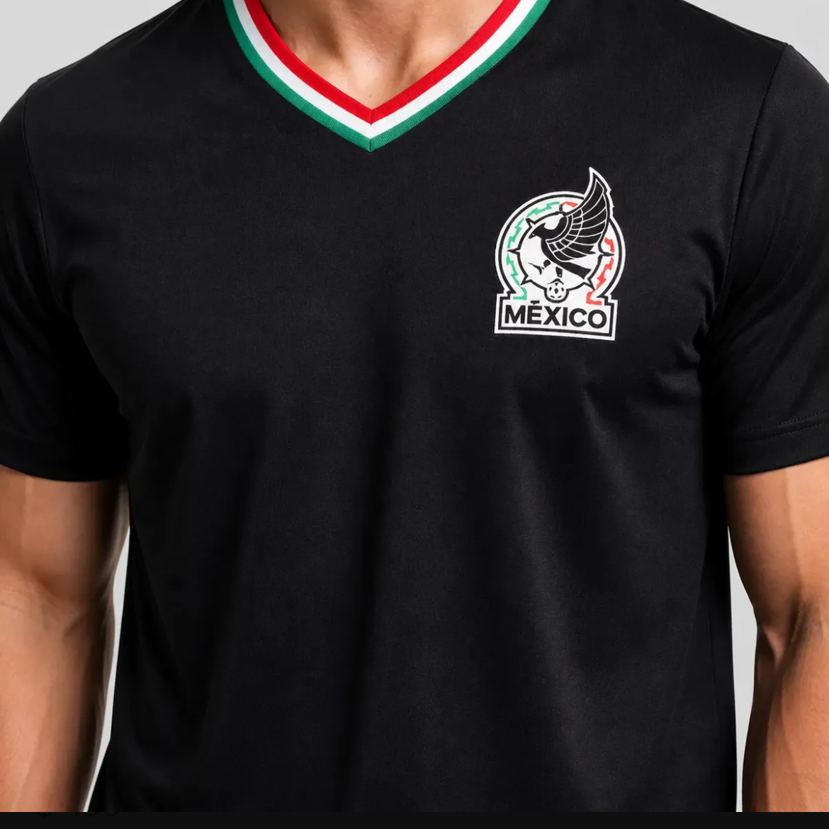 Playera México Negra – Edición Tricolor 🇲🇽