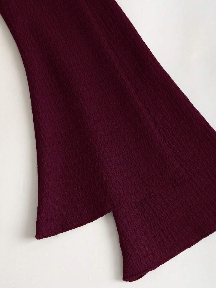 SHEEVETY  Sweetro Vestido Ceñido Al Body Con Mangas Acampanadas Y Cintura Ceñida De Estilo Minimalista