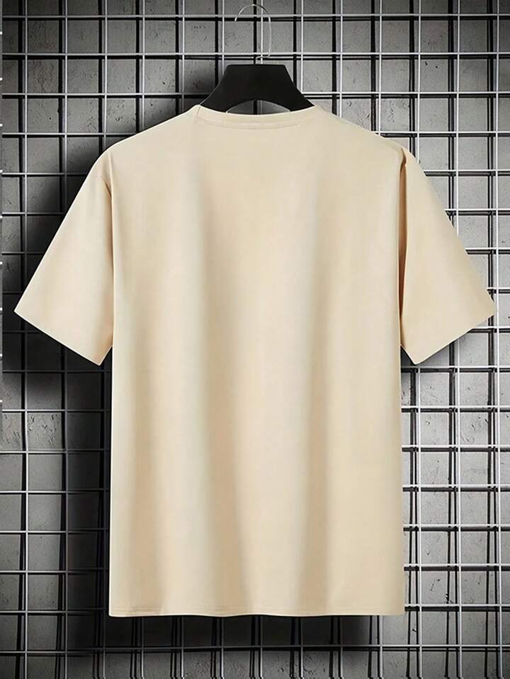 SHEEVETY TendenciasCamiseta De Manga Corta De Corte Holgado Para Hombre | Diseño Exquisito | Esencial De Verano | Fácil De Combinar | Muestra Tu Estilo