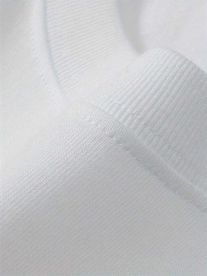 SHEEVETY TendenciasCamiseta De Manga Corta De Corte Holgado Para Hombre | Diseño Exquisito | Esencial De Verano | Fácil De Combinar | Muestra Tu Estilo