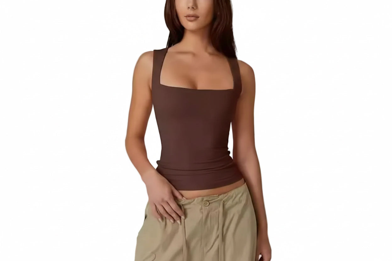 SHEEVETY - Top moderno sin mangas