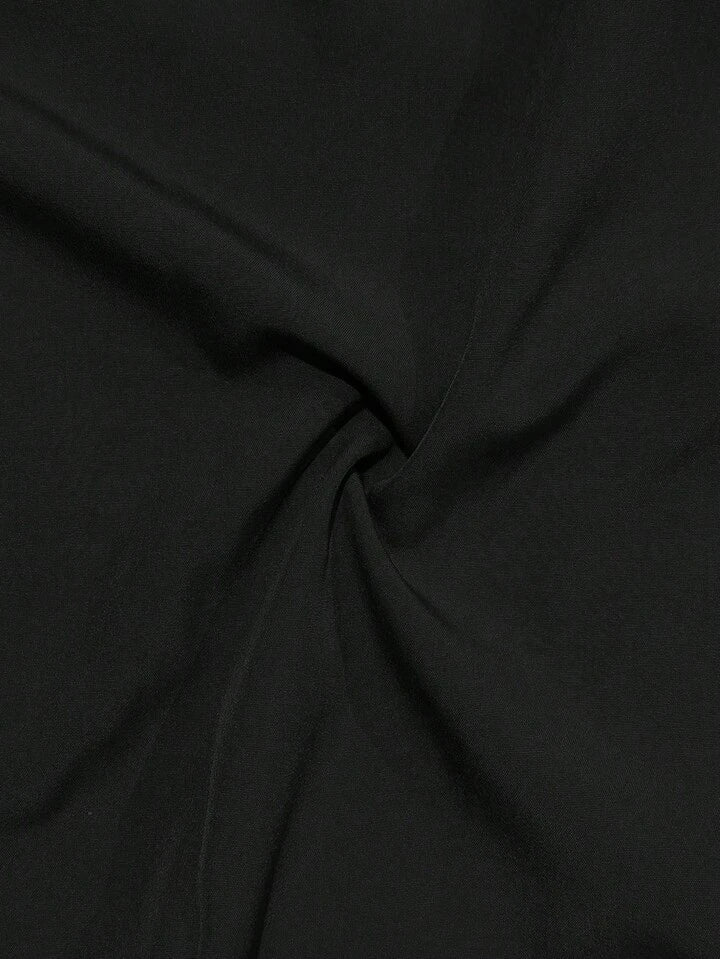 Manfinity Mode Camisa De Manga Larga De Unicolor Con Cuello Mao, Camisa Formal Para Hombre, Camisa De Unicolor Para Hombre. Adecuada Para Uso Diario, Ir Al Trabajo, Salir, Fiestas. Se Puede Combinar Con Pantalones De Traje O Trajes Para Asistir A Fiestas,