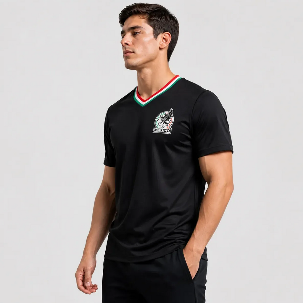 Playera México Negra – Edición Tricolor 🇲🇽