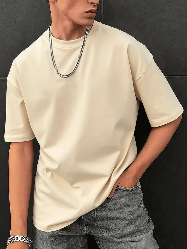SHEEVETY TendenciasCamiseta De Manga Corta De Corte Holgado Para Hombre | Diseño Exquisito | Esencial De Verano | Fácil De Combinar | Muestra Tu Estilo